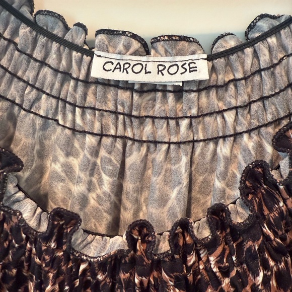 Carol Rose Animal Print Blouse - Picture 2 of 10